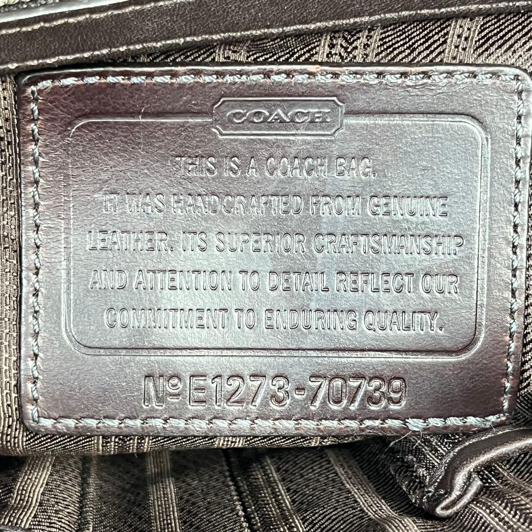 COACH コーチ ビジネスバッグ オールレザー A4可 オプアート 通勤