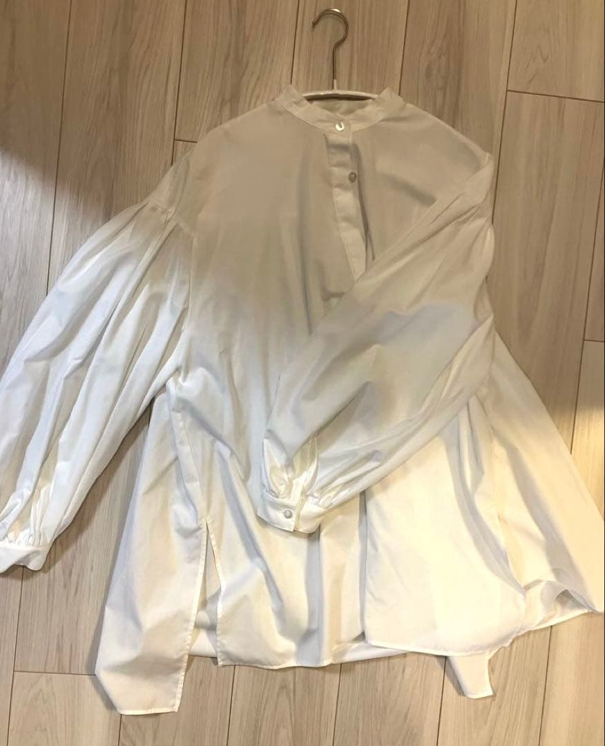 美品　ルフィル LE PHIL タイプライターギャザーブラウス