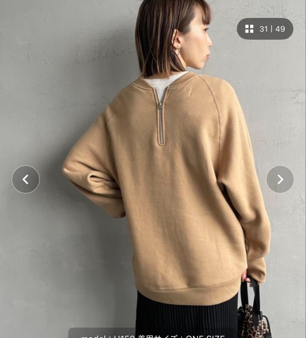 Americana CREW NECK SWEATバックジップ スウェット