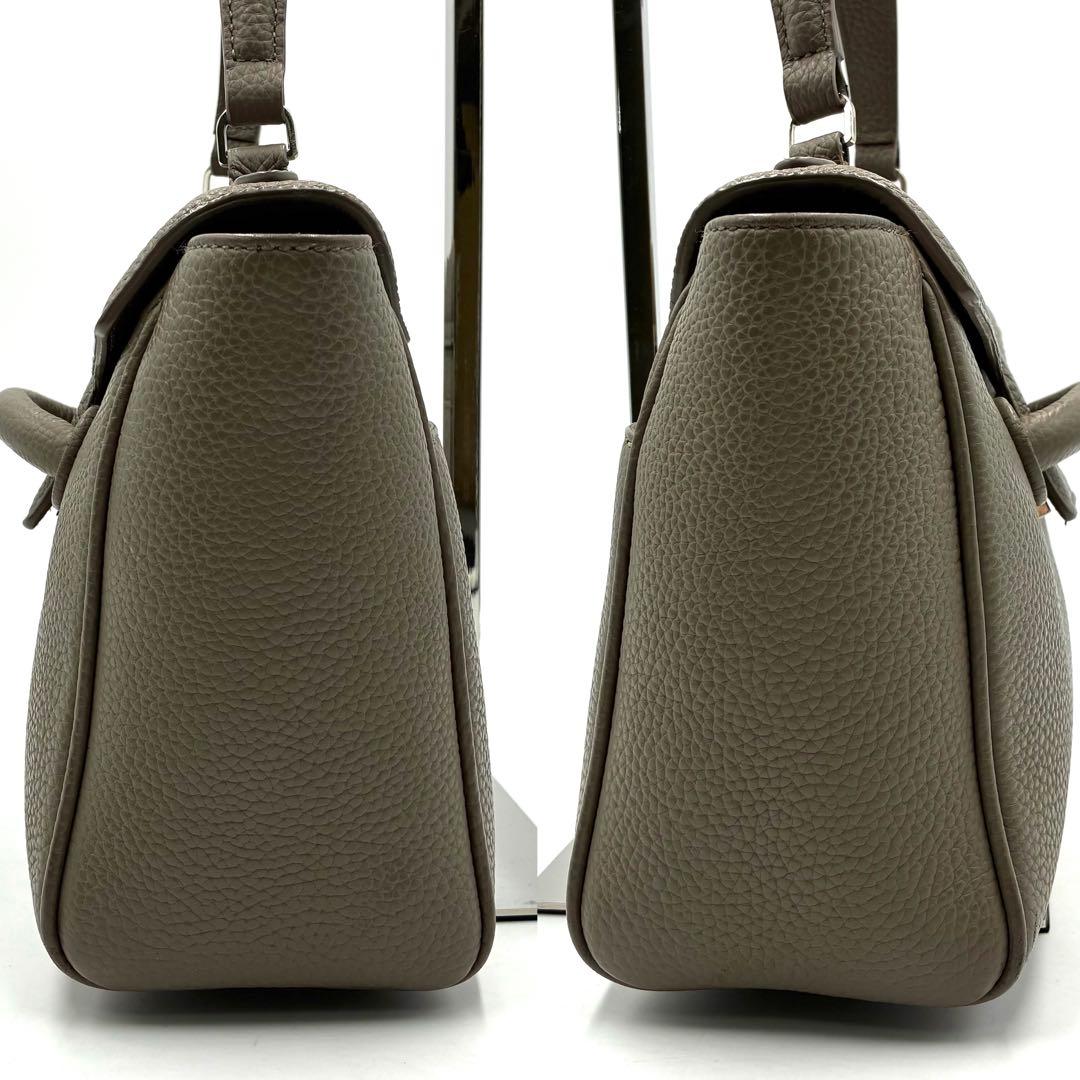 極美品 ヴァジック エバーミニ 2way ショルダーバッグ レザー グレージュ
