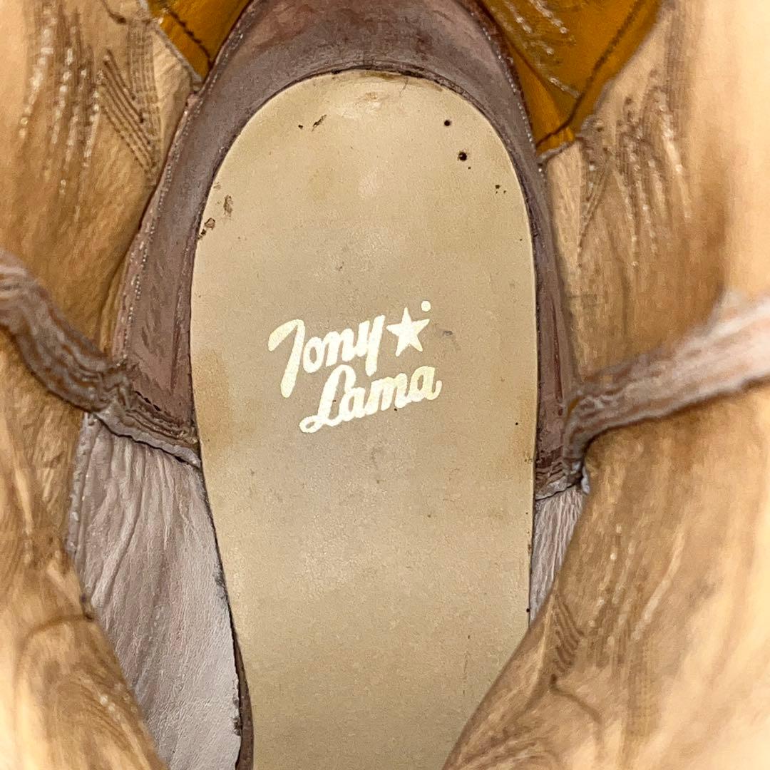 ⭐️未使用品⭐️　TonyLama　トニーラマ　ウエスタンブーツ　キャメル