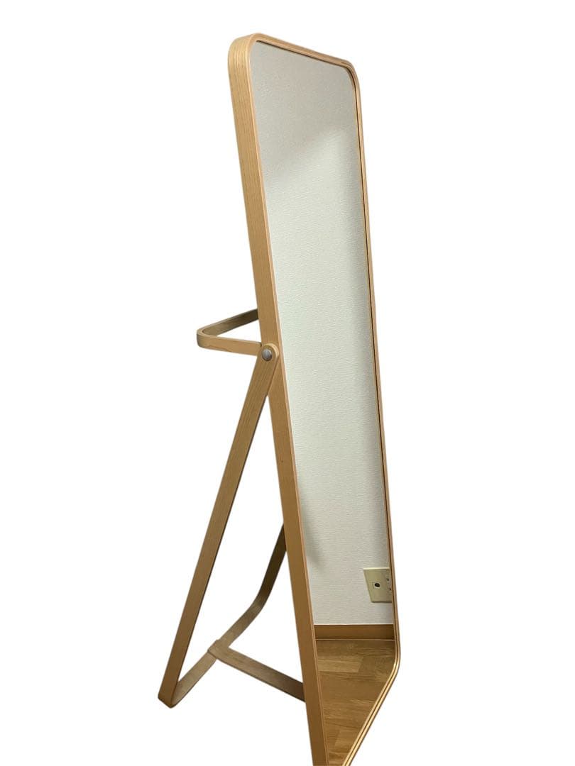 【IKEA】IKORNNESイコルネス スタンドミラー アッシュ　全身鏡　北欧