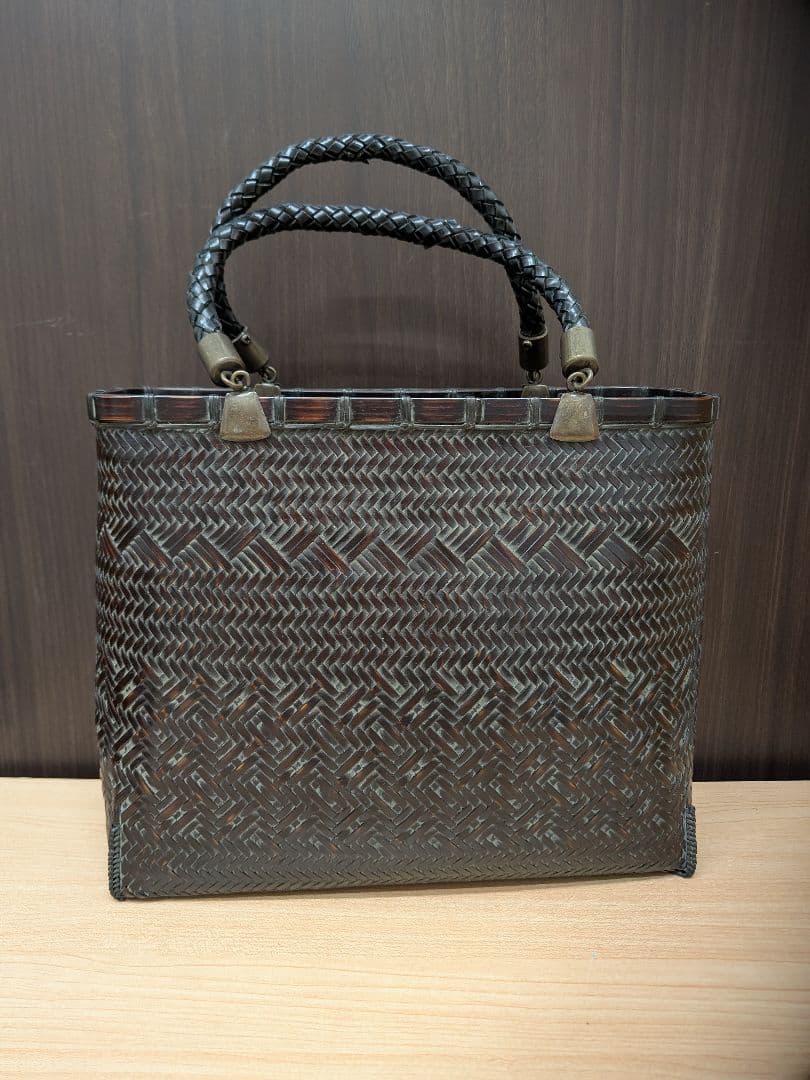 渡邉勝竹斎 籠バッグ 竹籠