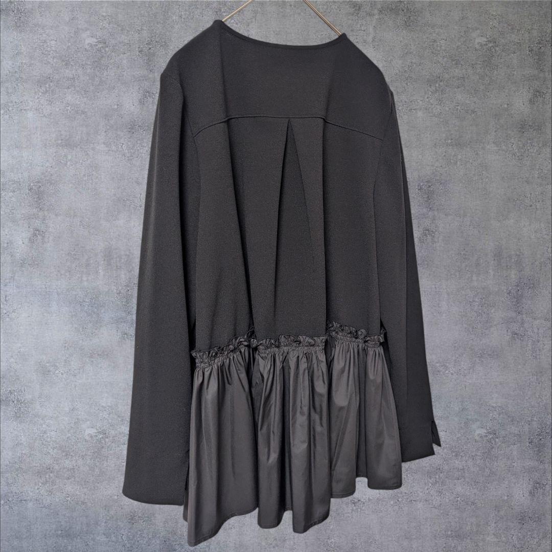 trois カットジョーゼット 裾切替ブラウス 晴れの日ブラウス