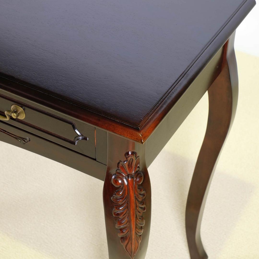 D 新品 コンソールテーブル アジアン 机 デスク サイドテーブル アンティーク