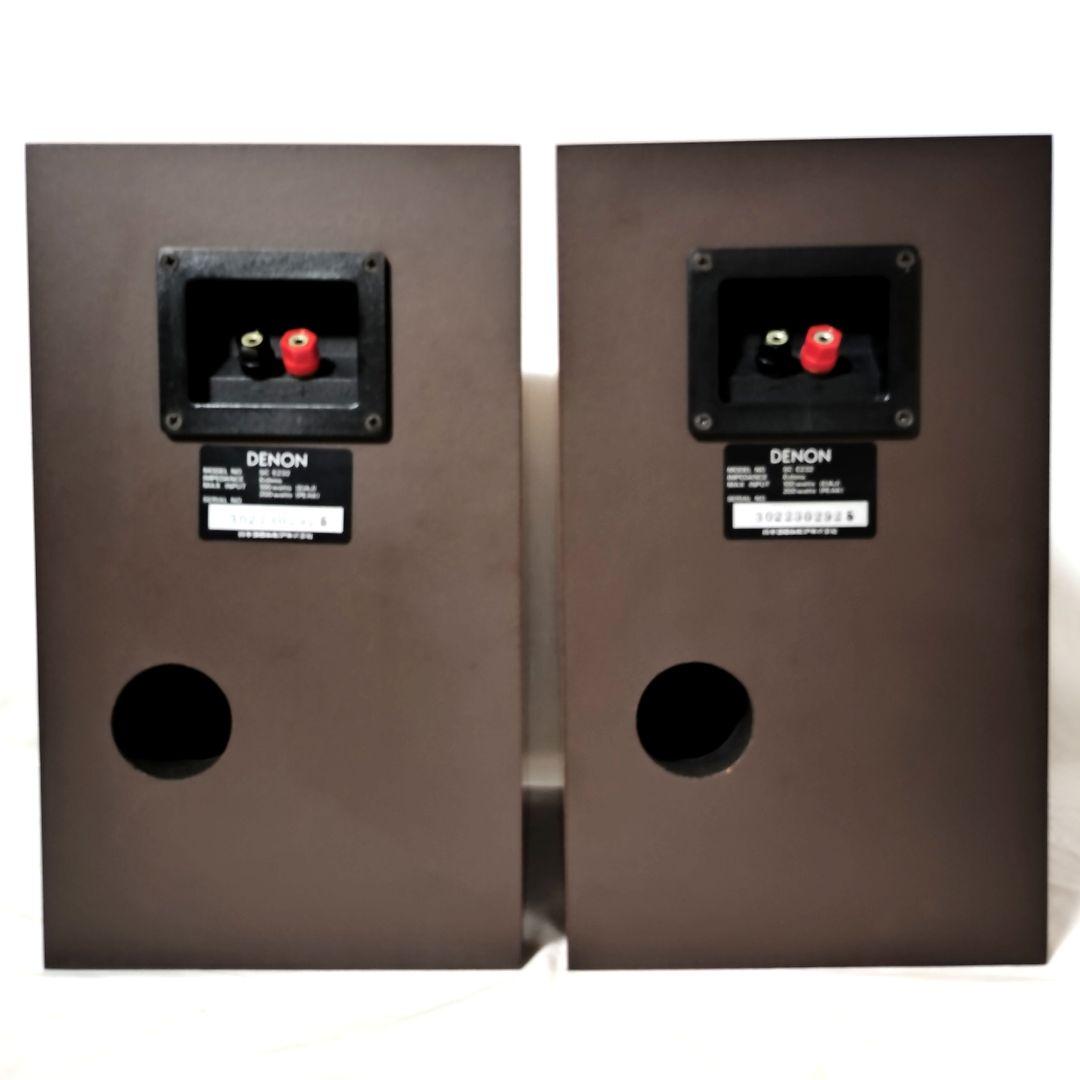 美品　DENON　デノン　SC-E232　スピーカー　ブックシェルフ型　2way