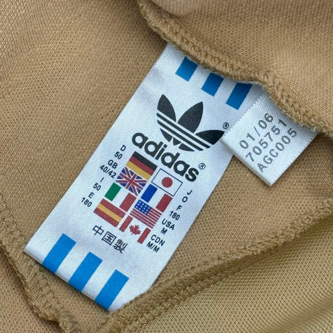 00s old adidas アディダストラックジャケット ベージュ×ブラウンL