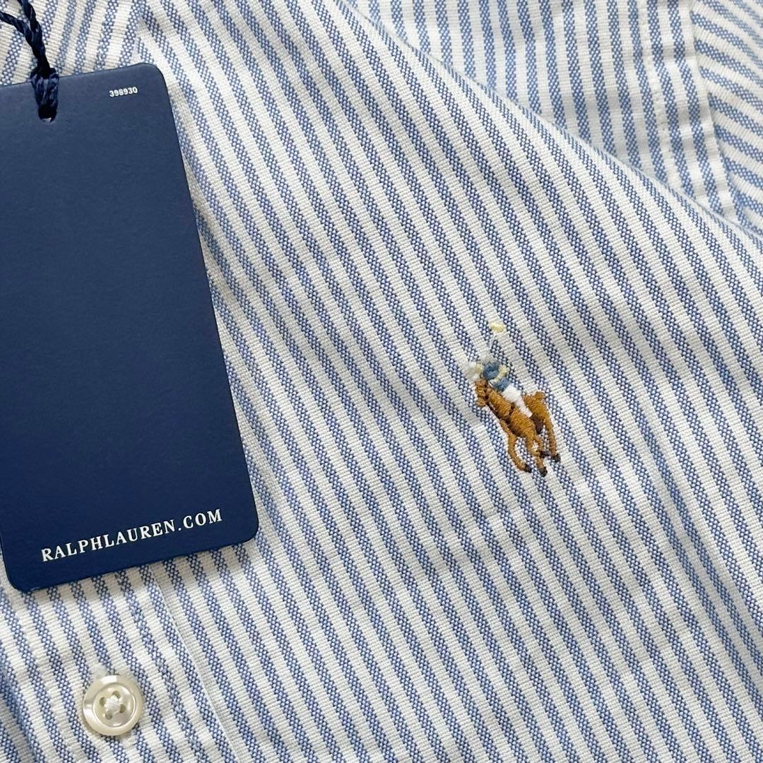 【未使用】RALPH LAUREN オックスフォードストライプBDシャツ 6