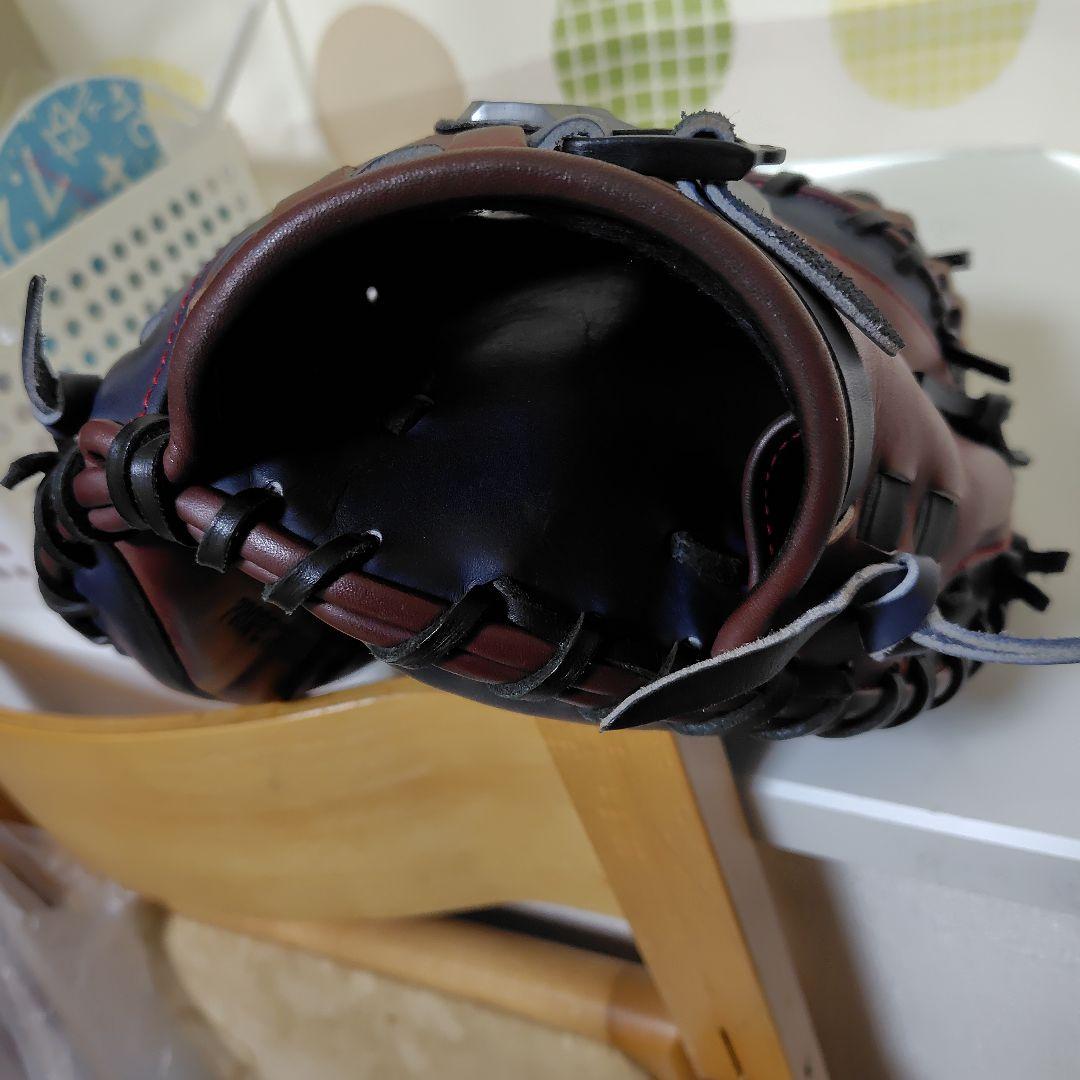 ハタケヤマキャッチャーミット軟式用 PRO-M08 ブラウン/ネイビー