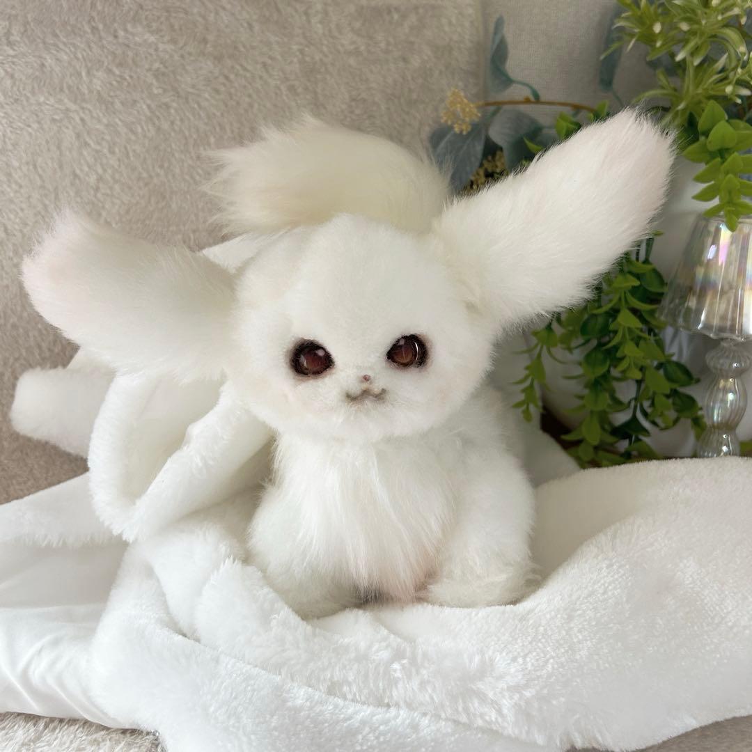 舞*様 ハンドメイド　アートドール　ふわふわ　モモンガ　　ムササビ　妖精　幼獣