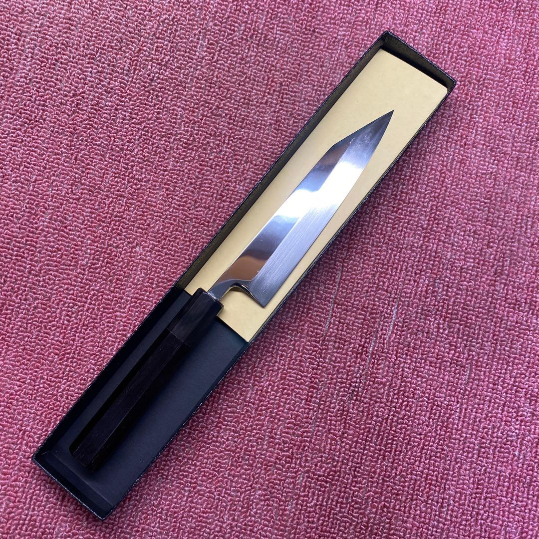 銀三　本焼き　切付型ペティ包丁　150㎜ 5寸