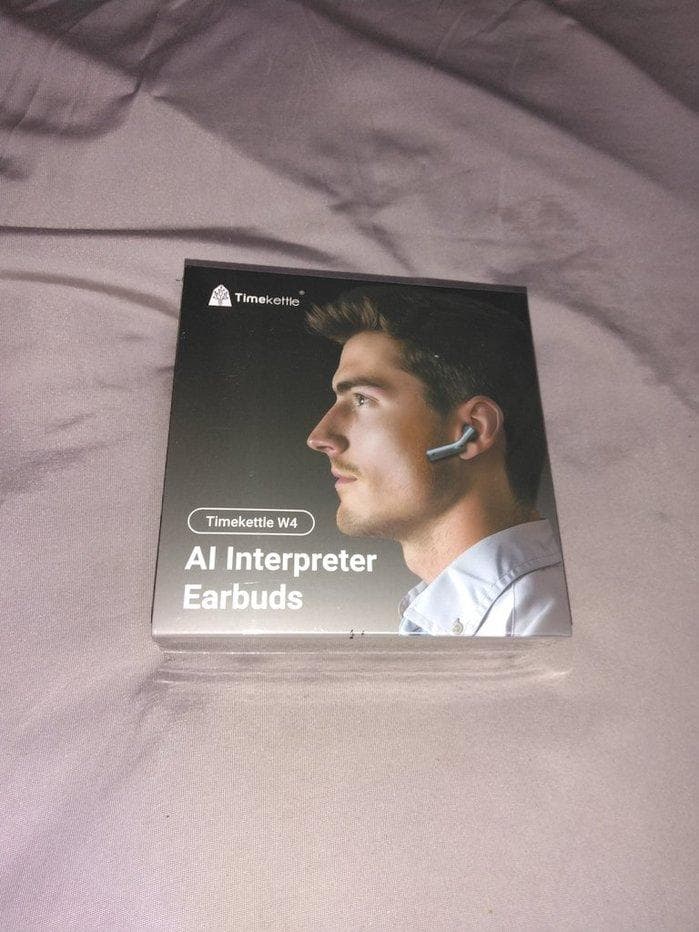 Timekettle W4 翻訳機能付きイヤホン 骨声紋センサー内蔵 ブルー