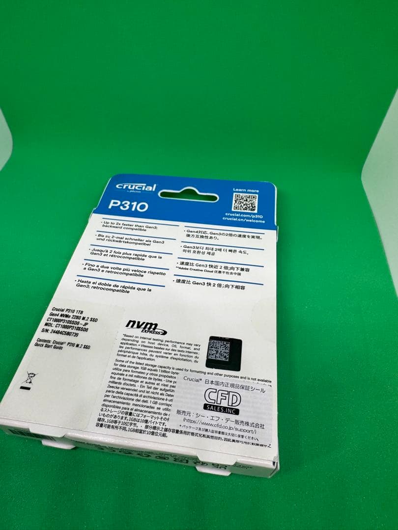 内蔵型SSD crucial P310 1TB PCIe Gen4 M.2 SSD