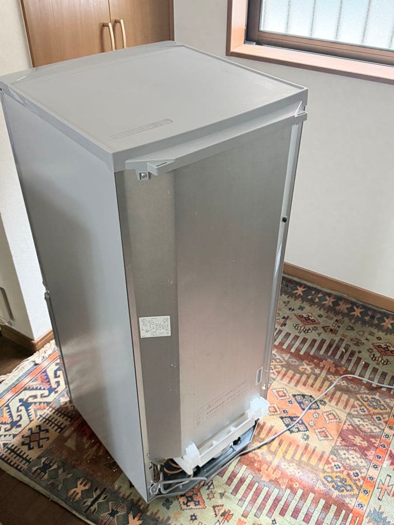 【床マット付き】上開き冷蔵庫 ガラス棚付き