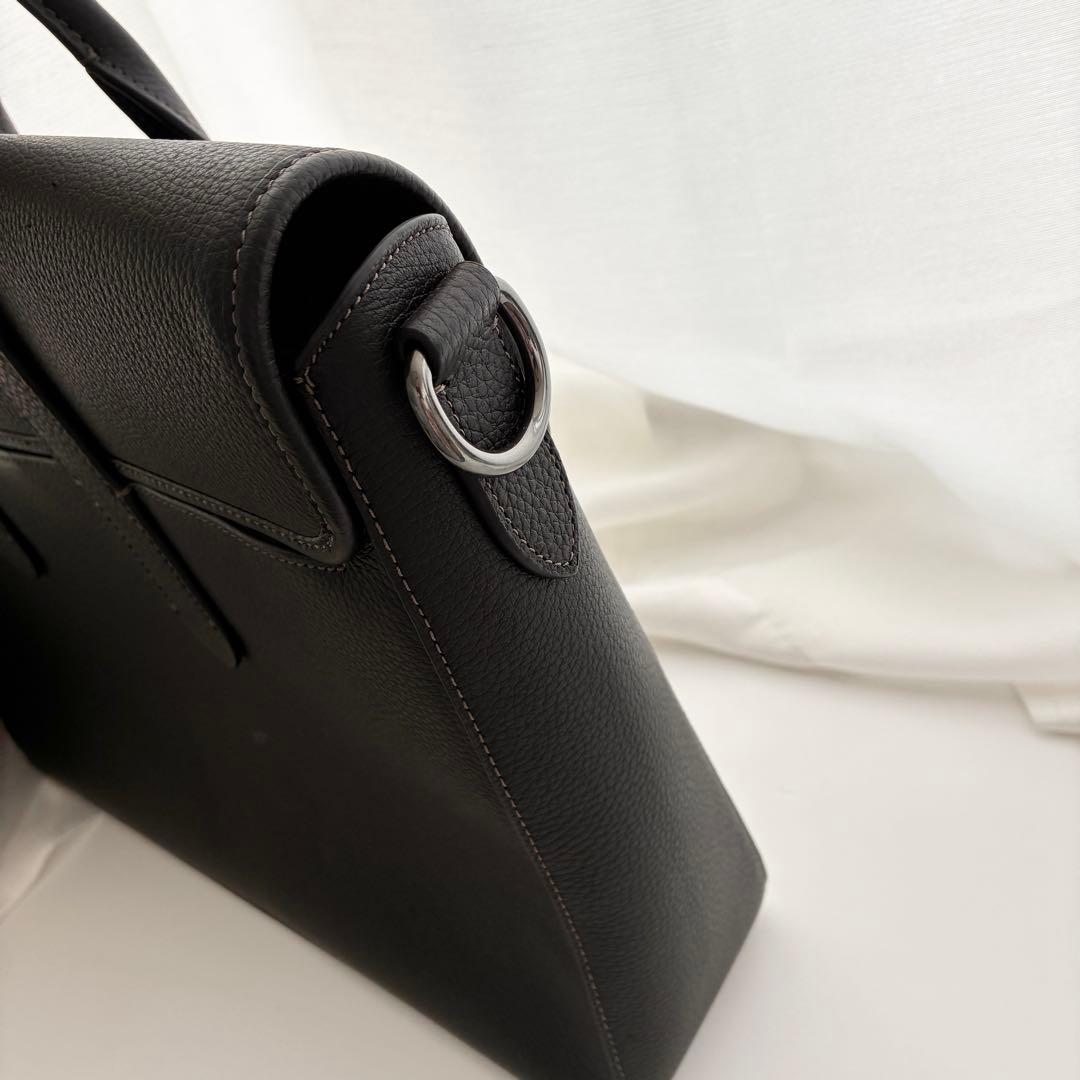 【美品】COACH ビジネスバッグ ブラック レザー