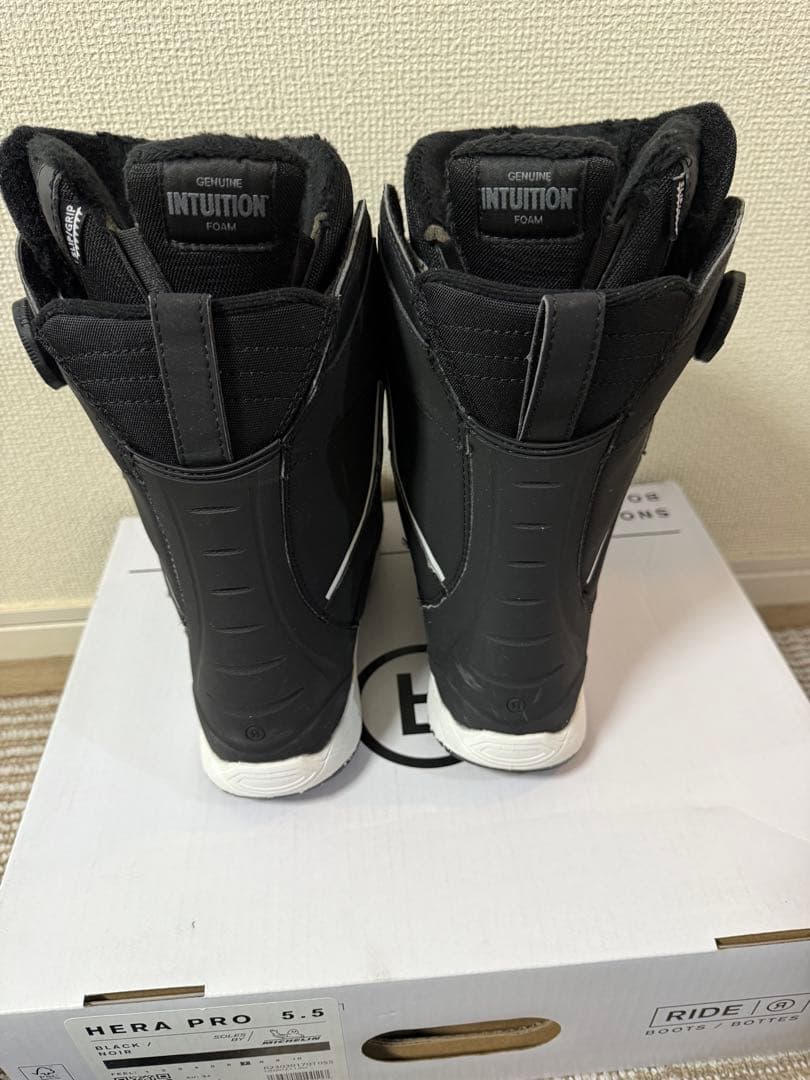 RIDE HERA PRO 5.5 22.5cm ブラック スノーボードブーツ