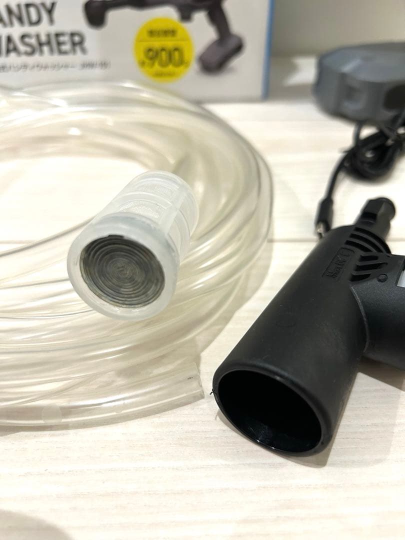 高圧洗浄 ハンディウォッシャー コードレス 洗剤使用可能 充電式 グレー