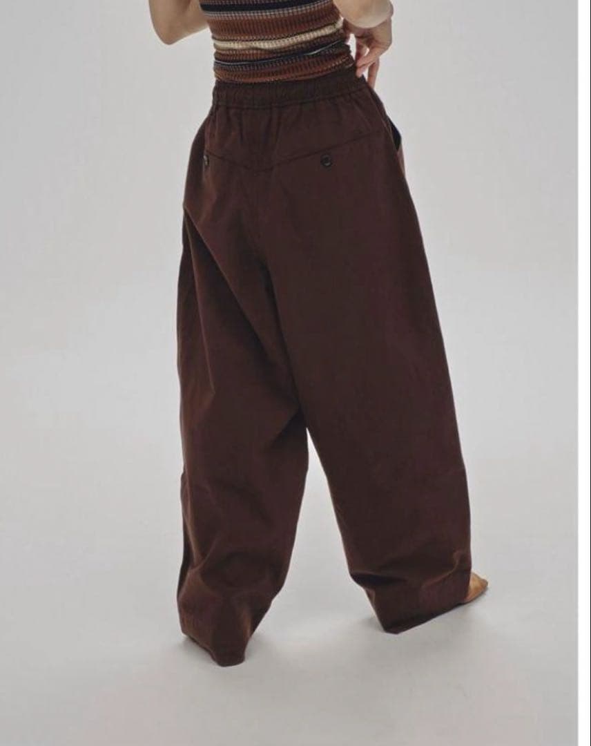 【新品】todayful easy chino pants 36 バーガンディ