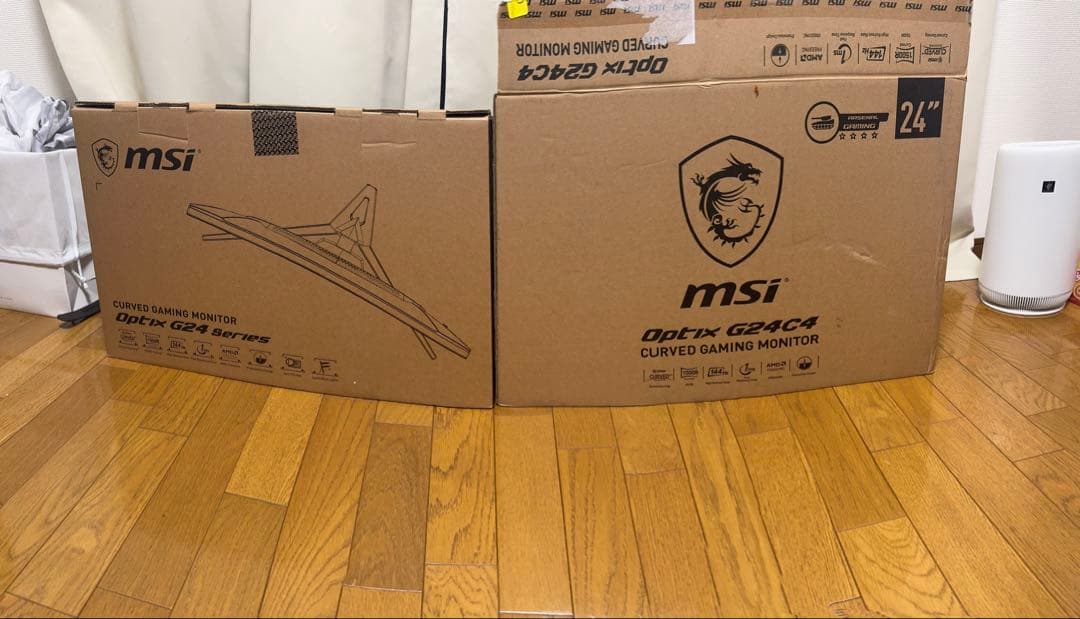 G24C4 MSI ゲーミングモニター VA湾曲パネル 144Hz 23.6i