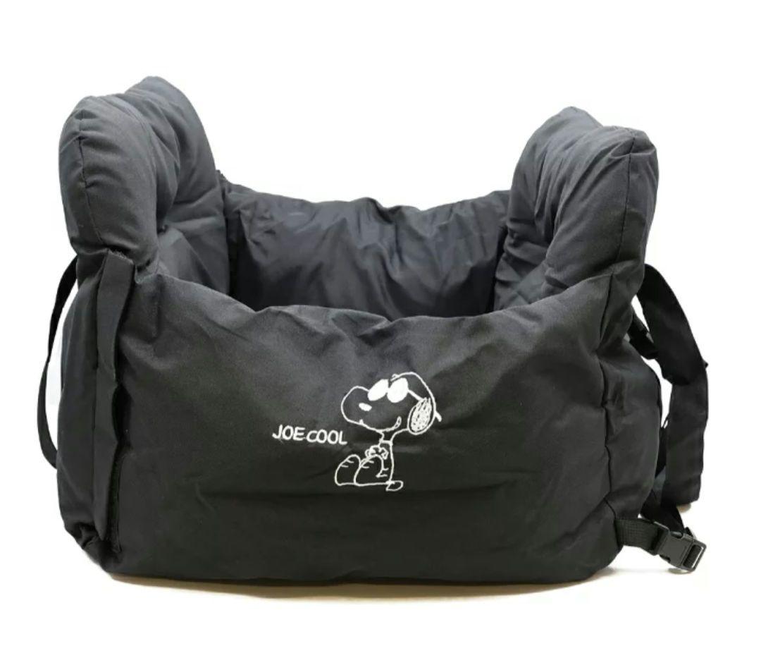 スヌーピー　ドライブキャリーベッド　犬用カーシート ペットベッド　キャメル