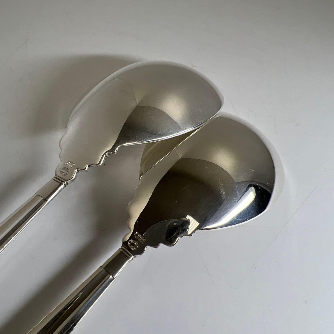 ジョージジェンセンエコーン925Sterlingサービング大スプーン2本202g