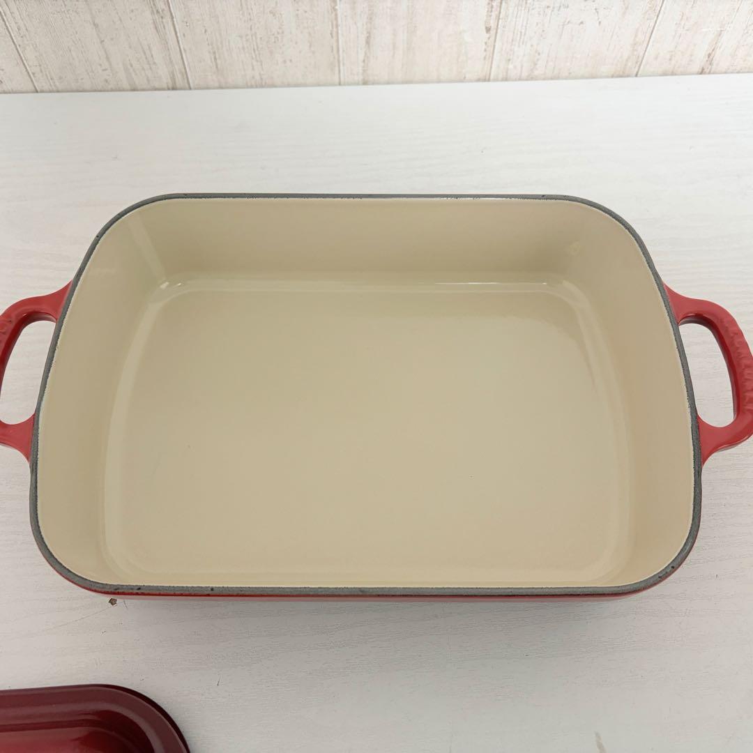 LE CREUSET ココットレクタンギュラー　29cm チェリーレッド