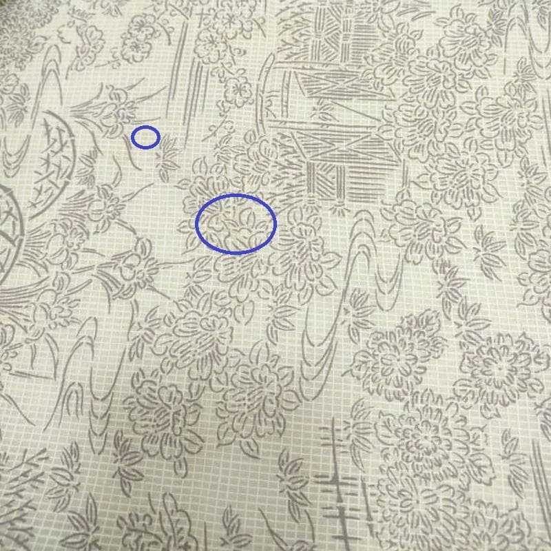 Club藤★夏 絹紅梅 小紋 浴衣 友禅文様 カジュアル 御仕立上り（3438）