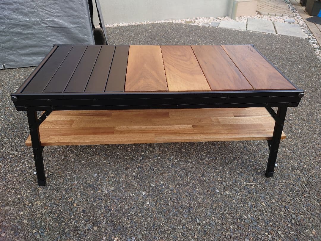 ラーテルワークス　ウッドパネルテーブル RATEL WORKS　下段テーブル付き