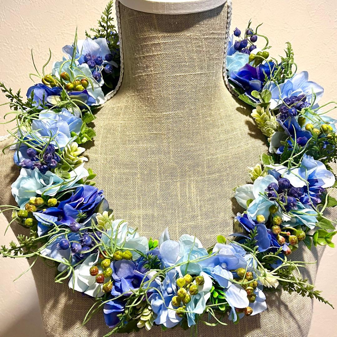 ❤️ 限定1点❤️スパイダーリリーとワイルドローズと木の実のピンクのレイ