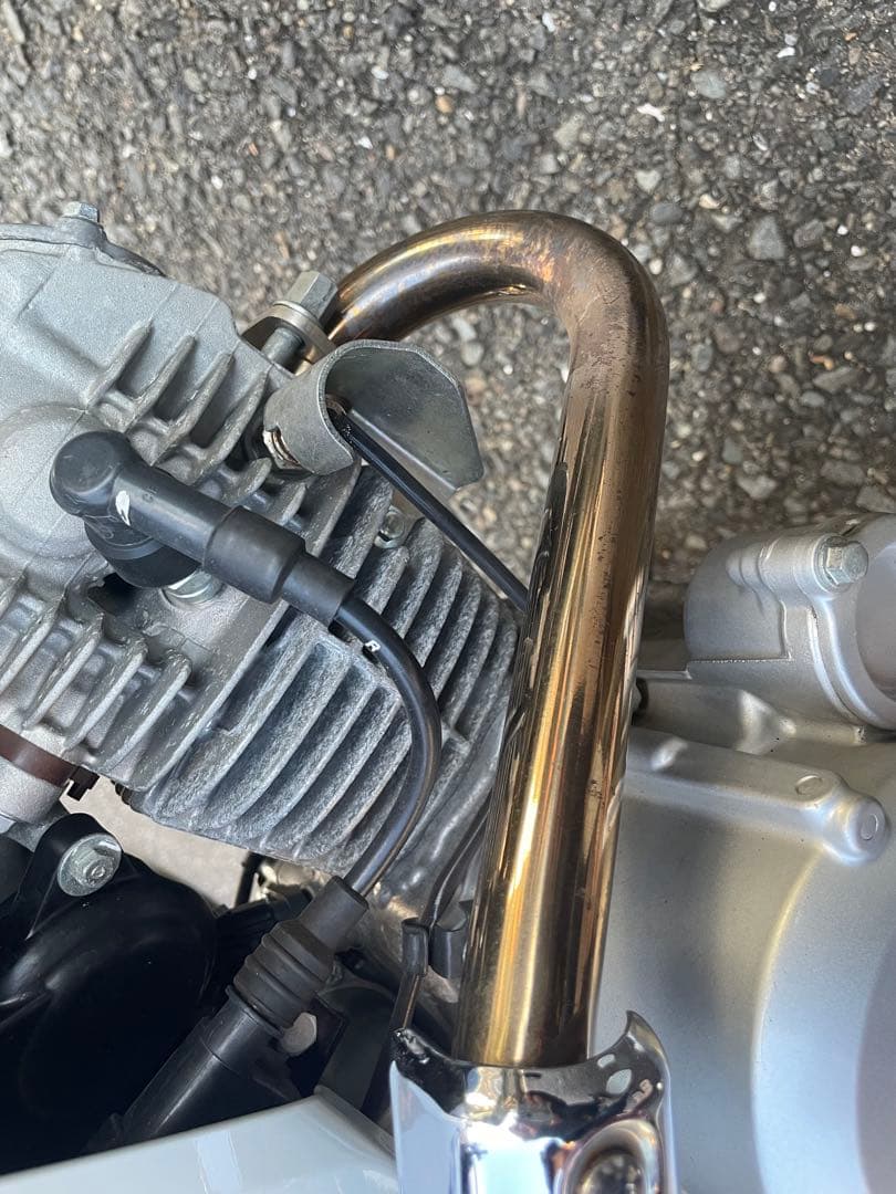 【美品】TAKEGAWA スクランブラーマフラー（アップ)(政府認証）