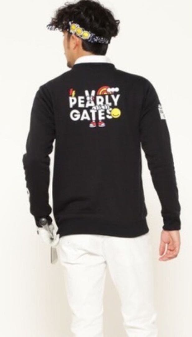 新品 正規品 パーリーゲイツ どうしちゃったPGスウェット 紺 サイズ7 XXL