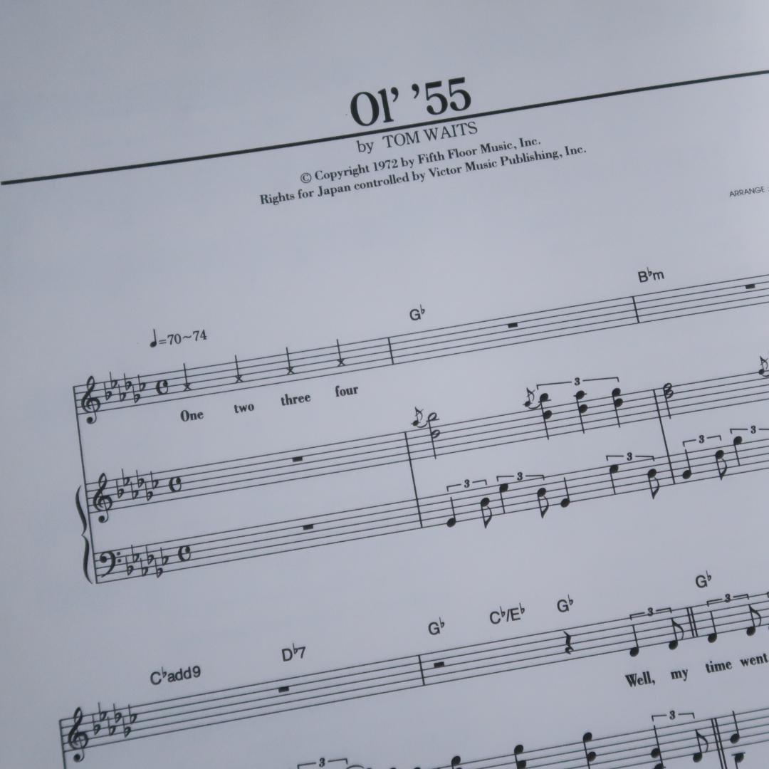 セール！　希少！　ピアノ曲集 ピアノ弾き語り　TOM WAITS トム・ウェイツ