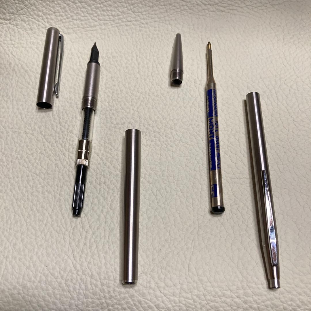 MONT BLANCノブレス万年筆ペン先MB ボールペンセット 後部星マーク欠品