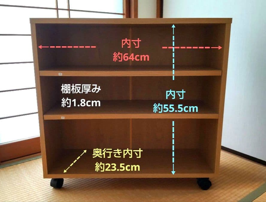 キャスター付　押入れ・クローゼット収納　折りたたみ式デスク　ミシン・作業台