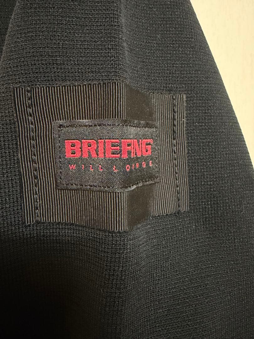 BRIEFING×WLG ミラノリブ切替ニット ナノ・ユニバース 黒L