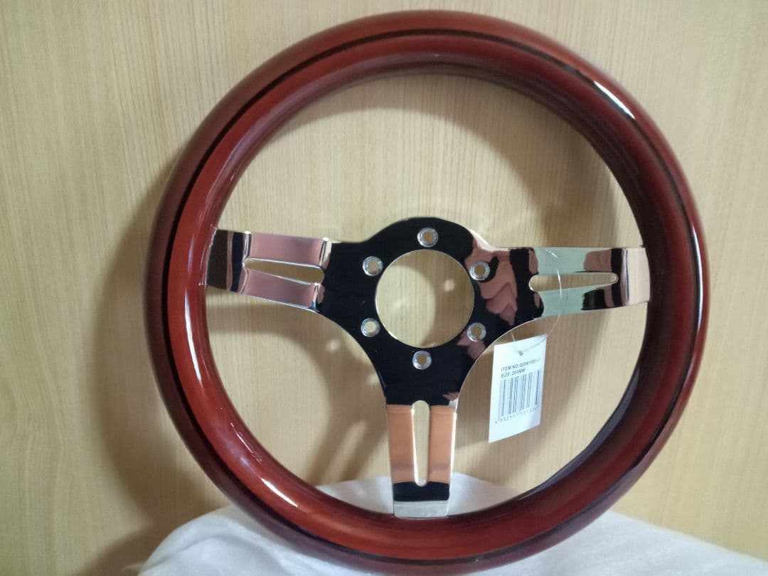 ウッドステアリング　290mm　小径　29cm 　旧車　　新品