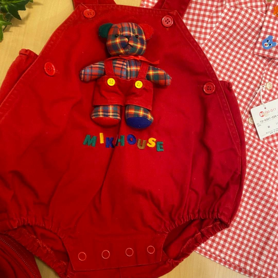 希少　ミキハウス　ブラウス　ダルマオール　立体クマロンパース　リュックまとめ売り