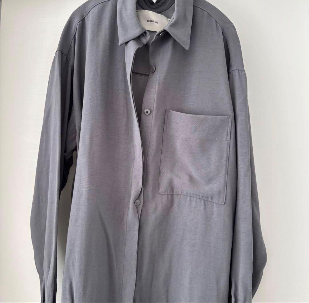 トップス todayful Backsatin Pocket Shirts