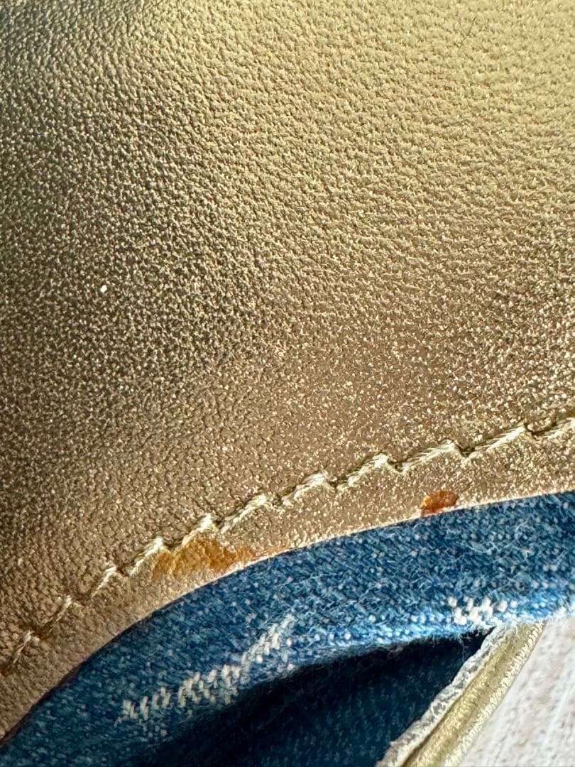 ■LOUIS VUITTON■替えヒール付き■デニム地モノグラムミュール■お花■