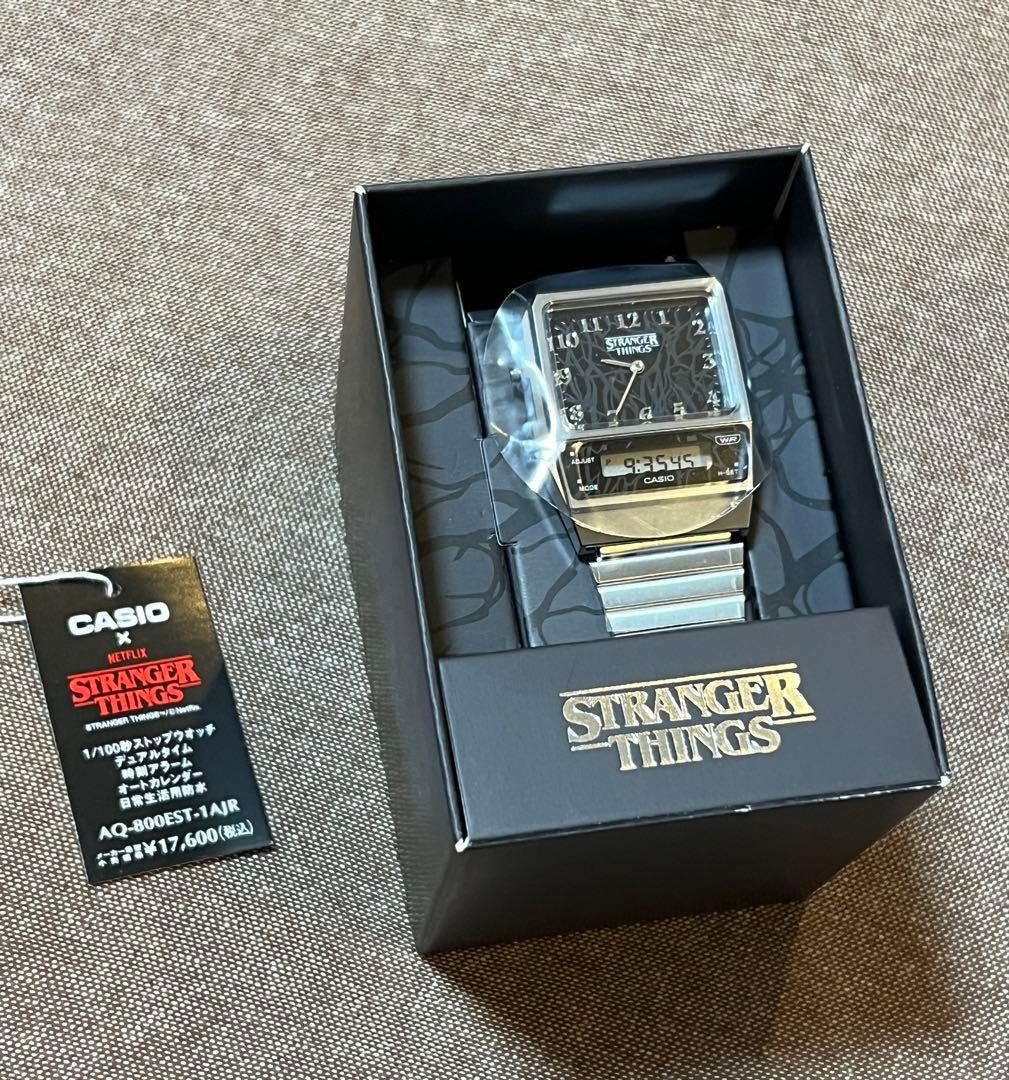 時計 CASIO STRANGER THINGS AQ-800EST-1AJR