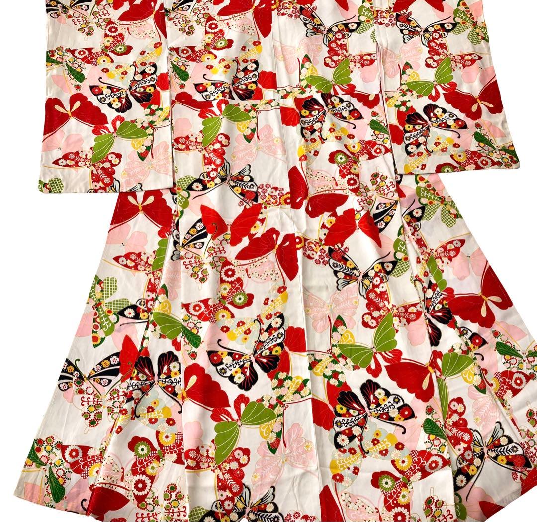 仕付け糸付き　セミアンティーク 女の子　ジュニア　大人　着物　NO6