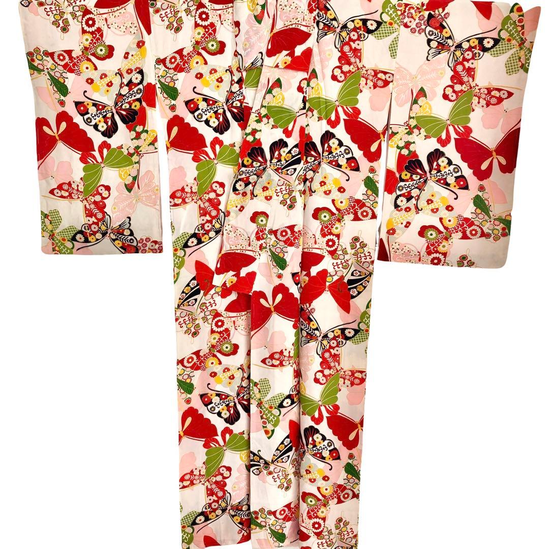 仕付け糸付き　セミアンティーク 女の子　ジュニア　大人　着物　NO6