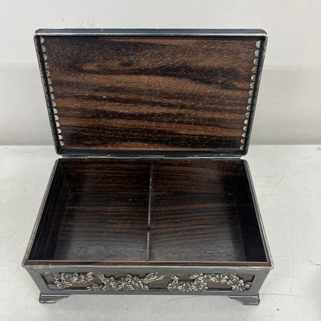 古い　タバコ　煙草　煙草入れ　喫煙具　昭和初期　ジュエリー　BOX 鳥図