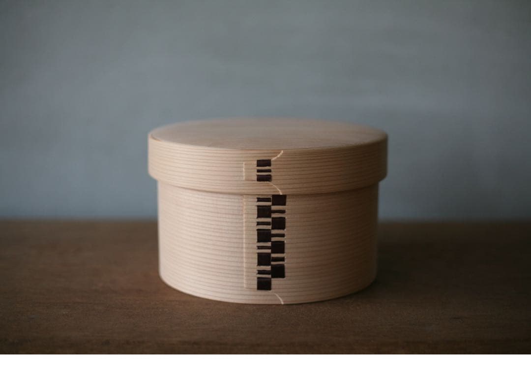 栗久　おひつ3合　白木　秋田大館曲げわっぱ