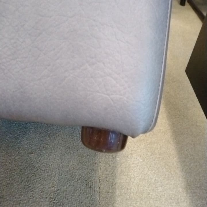 レザー 本革 オットマン・スツール 国産家具 昭和・平成レトロ