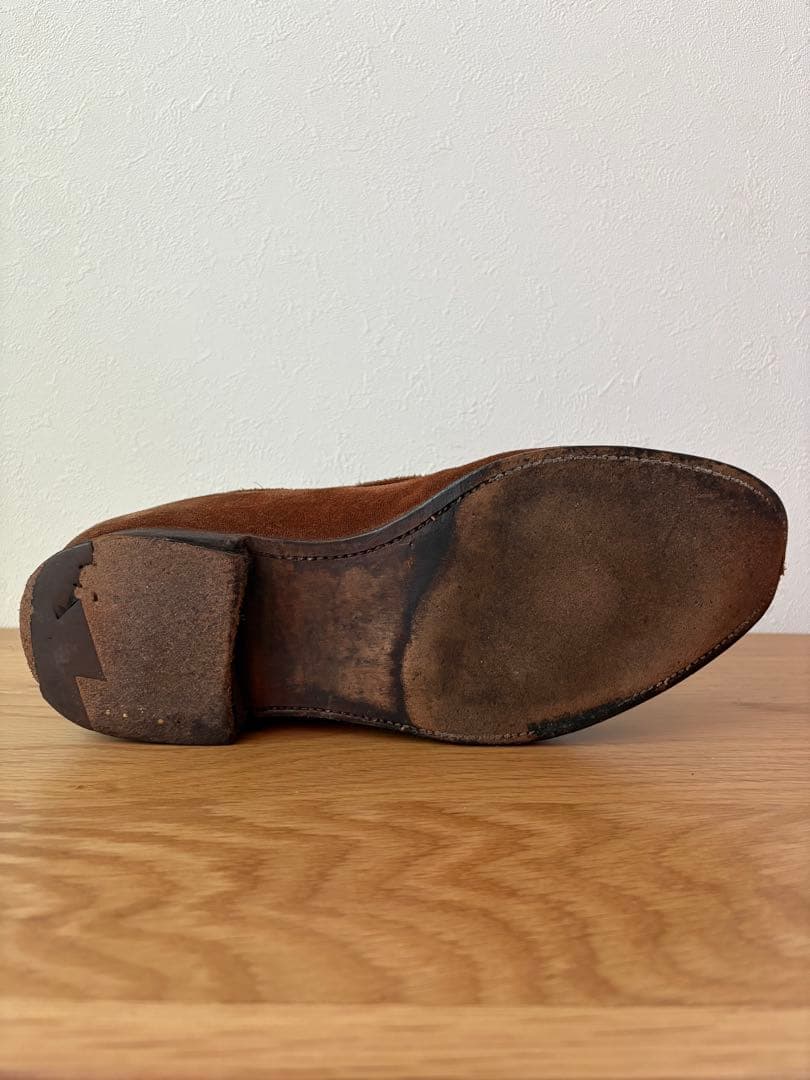 CROCKETT&JONES スエード タッセルローファーサイズ 8E