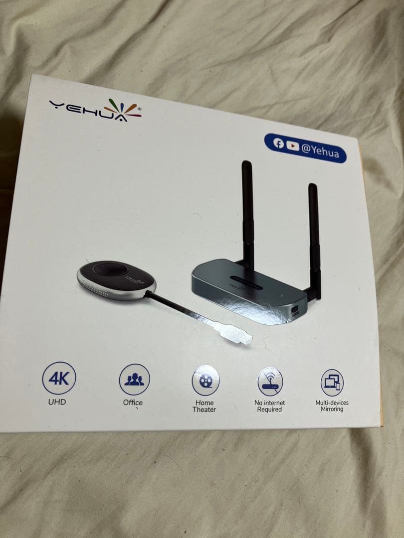 ワイヤレスhdmi送受信機セット【日本技適認証取得】YEHUA 無線 hdmi