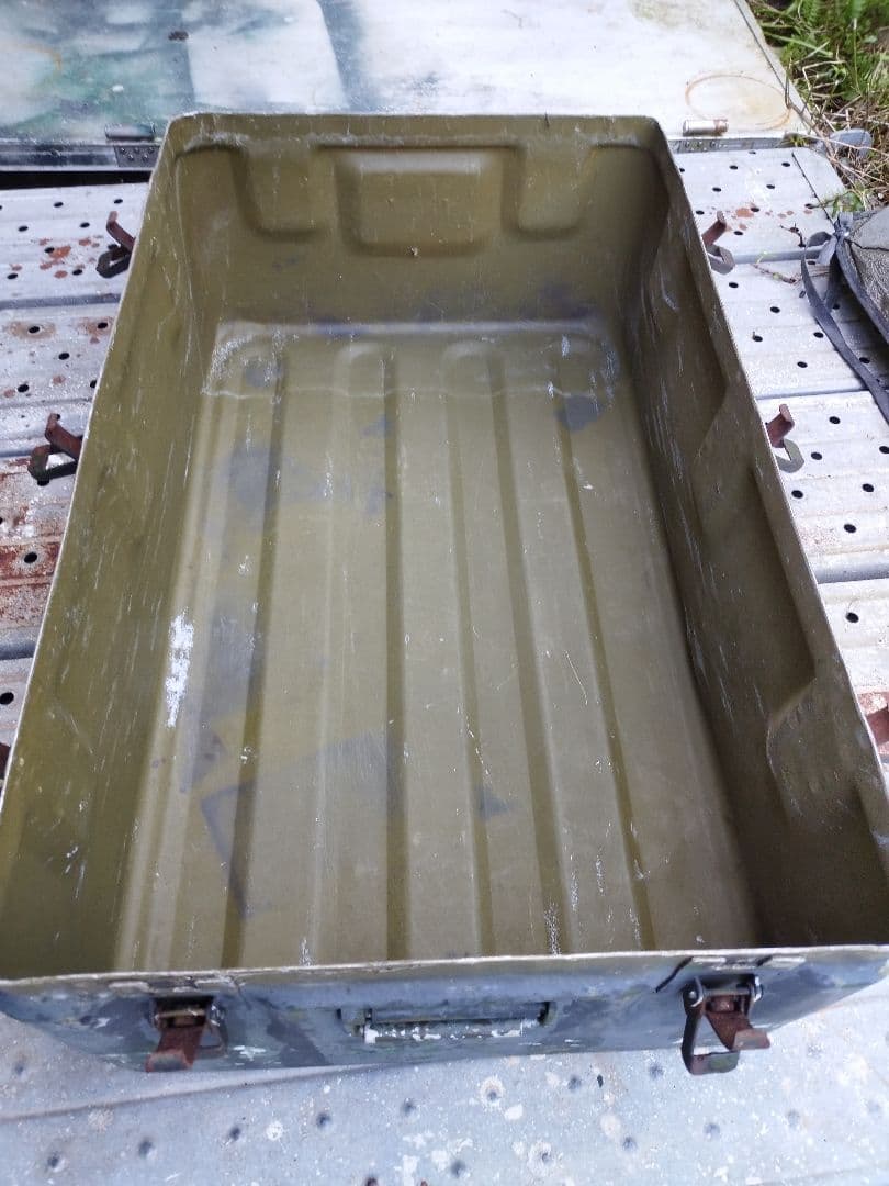 (4951)USアルミコンテナボックスBigサイズ　米軍実物　ユーズド