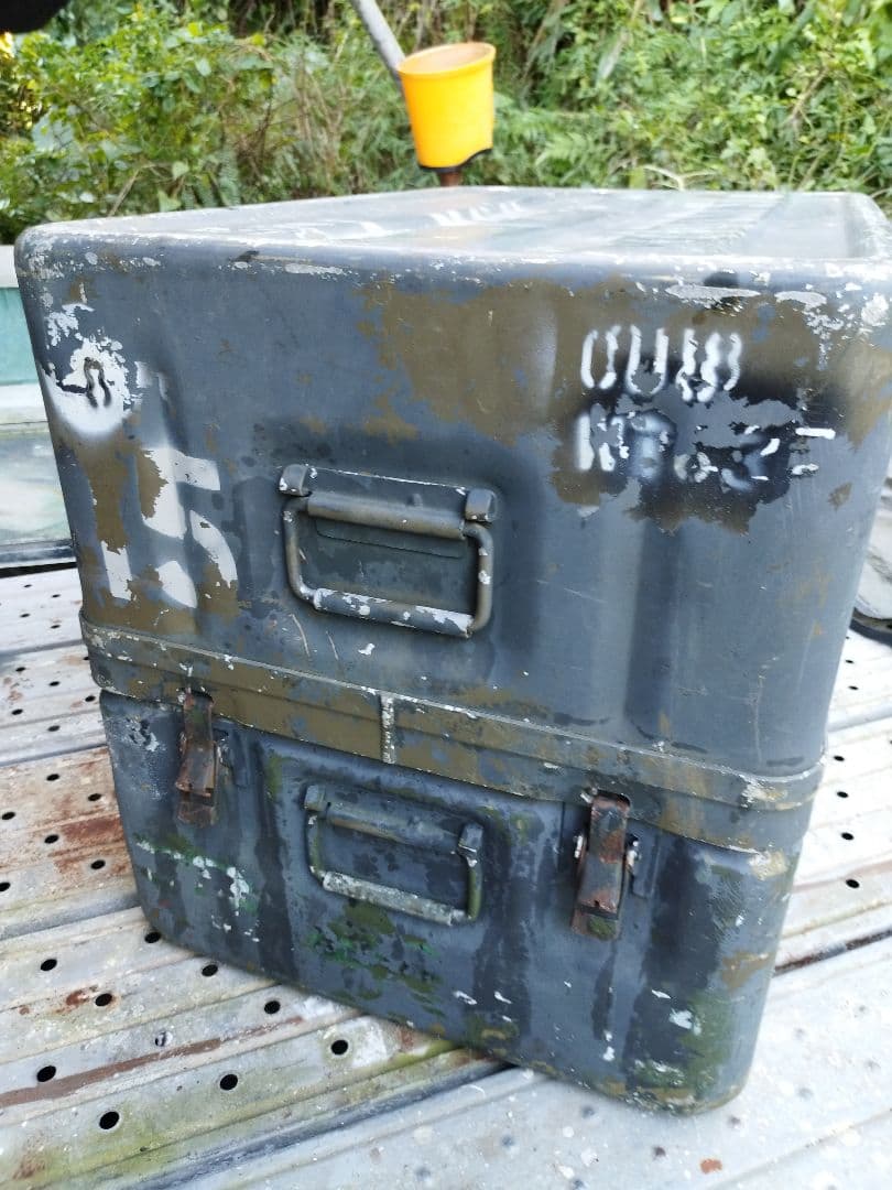 (4951)USアルミコンテナボックスBigサイズ　米軍実物　ユーズド