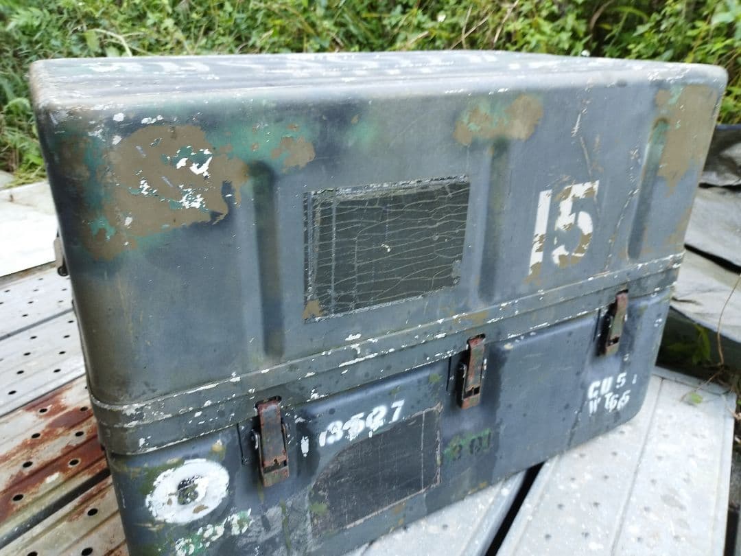 (4951)USアルミコンテナボックスBigサイズ　米軍実物　ユーズド